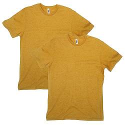 American Apparel Unisex CVC T-Shirt, Stil G2001CVC, 2er-Pack, Heather Senf (2er-Pack), XL von American Apparel