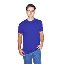 American Apparel Unisex-Erwachsene 50/50 Crewneck Short Sleeve, 2-Pack T-Shirt, Lapis, Groß von American Apparel