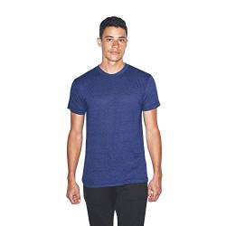 American Apparel Unisex-Erwachsene Blend Crewneck Short Sleeve Track 2er Pack T-Shirt, Tri-Indigo, L von American Apparel