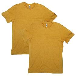 American Apparel Unisex-Erwachsene CVC, Style G2001cvc, T-Shirt, Heather Senf (2er-Pack), M von American Apparel