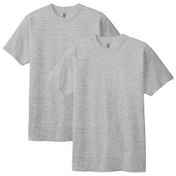 American Apparel Unisex-Erwachsene Kurzarm, Stil G1301, T-Shirt, Grau meliert (2er-Pack), M von American Apparel