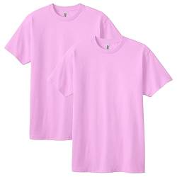 American Apparel Unisex-Erwachsene Kurzarm, Stil G1301, T-Shirt, Pink (2er-Pack), L von American Apparel