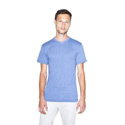 American Apparel Unisex-Erwachsene Tri-Blend Crewneck Short Sleeve Track, 2-Pack T-Shirt, Athletic Blue, Groß von American Apparel