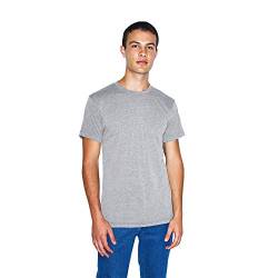 American Apparel Unisex-Erwachsene Tri-Blend Crewneck Track Short Sleeve T-Shirt, Grau-Athletic Grey, XX-Large von American Apparel