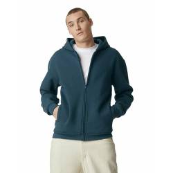 American Apparel Unisex Reflex Fleece Full Zip Hoodie Sweatshirt Grf497aa Kapuzenpullover, ozeanblau, X-Large von American Apparel