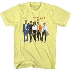 American Classics The B52s Band Retro Band Foto Erwachsene Kurzarm T-Shirt Grafik Tee, Gelb Heather, XX-Large von American Classics