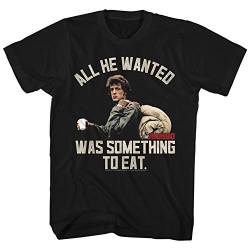 American Classics Unisex-Erwachsene Rambo Something to Eat, kurzärmelig T-Shirt, Blickdicht, Schwarz, XX-Large von American Classics