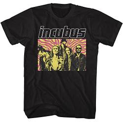 Incubus T-Shirt Band Foto Wirbel Herren Kurzarm T-Shirts 90er Jahre Musik Vintage Stil Grafik Tees, Schwarz, XL von American Classics