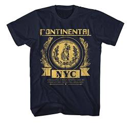 John Wick Movie T-Shirt Continental NYC Erwachsene Kurzarm T-Shirts Action Thriller Vintage Style Graphic Tees, Blau, XX-Large von American Classics