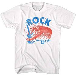 The B52s T-Shirt für Erwachsene, kurzärmelig, Band Rock Lobster, Weiß, XX-Large von American Classics