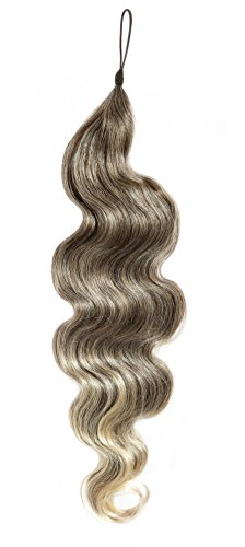 AMERICAN DREAM Hair Addition - 100 percent Echthaar - leicht gewellte - Farbe 4-24 Ombre kastanienbraun - Sonnenblond - 24 inch / 61 cm Länge, 1er Pack (1 x 238 g) von American Dream