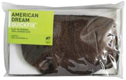 American Dream 100% Human Hair Pferdeschwanz mit Gummizug- Farbe 6 - Dunkles Aschbraun, 1er Pack (1 x 1 Stück) von American Dream