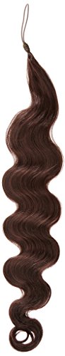 American Dream Hair Addition - 100 Prozent Echthaar - leicht gewelltes Haarteil - Farbe 080 dunkles mokkabraun - 24 inch / 61 cm Länge, 1er Pack (1 x 238 g) von American Dream