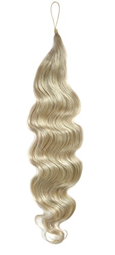 American Dream Hair Addition - 100 Prozent Echthaar - leicht gewelltes Haarteil - Farbe 18/22 aschblond/strandblond - 24 inch / 61 cm Länge, 1er Pack (1 x 238 g) von American Dream