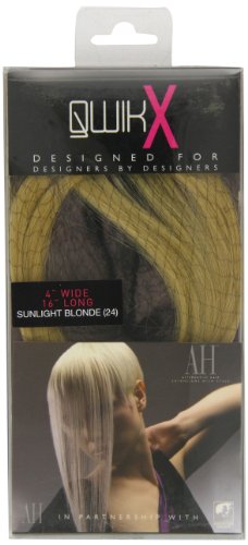 American Dream Qwik X 100% indischem Remy-Echthaar hergestllt Tape Hair Extensions Farbe 24 - Sonnenblond - 41cm, 1er Pack (1 x 1 Stück) von American Dream
