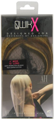 Qwik X 100 Percent Indian Remi Human Hair Tape Hair Extensions 2/ 27/ 33 Dark Brown/ Rich Blonde/ Rich Copper 41cm von American Dream