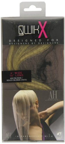 Qwik X 100 Percent Indian Remi Human Hair Tape Hair Extensions Colour 18/ 22 Ash Blonde/ Beach Blonde 41cm von American Dream