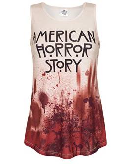 American Horror Story Tank Top Blood Damen Creme - XS von American Horror Story