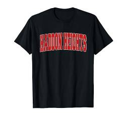 HADDON Heights NJ New Trikot Varsity Style USA Vintage Sport T-Shirt von American Love Men Women Red Text NJ Home City Gift