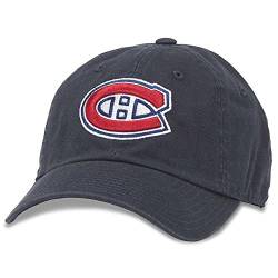 American Needle Montreal Canadiens – Herren Mütze mit Druckknopf, Marineblau von American Needle