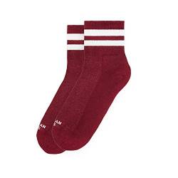 American Socks Crimson - Ankle High - Sportsocken für Männer und Frauen, Crossfit-Socken, Padelsocken, Laufsocken, Fahrrad-, Fahrrad- und Skatesocken. von American Socks