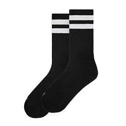 Back In Black I - Mid High - Sportsocken für Männer und Frauen, Crossfit-Socken, Padelsocken, Laufsocken, Fahrrad-, Fahrrad- und Skatesocken. von American Socks