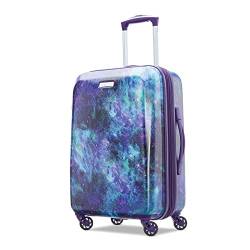 American Tourister Moonlight Hardside Erweiterbares Gepäck mit Spinner-Rädern, Kosmos, Checked-Medium 24-Inch, Moonlight Hartschalengepäck, erweiterbar, mit Spinnrädern von American Tourister