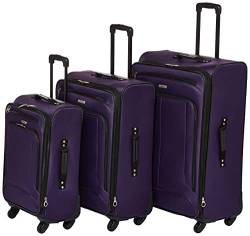 American Tourister Pop Max Softside Gepäck mit Spinnrollen, Violett, 3-Piece Set (21/25/29), Pop Max Softside Gepäck mit Spinnrollen von American Tourister