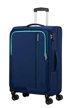 American Tourister Sea Seeker - Spinner M, Koffer, 68 cm, 61 L, Blau (Combat Navy) von American Tourister