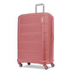 American Tourister Stratum 2.0 Erweiterbarer Hartschalengepäck mit Spinnrollen, Weiche Koralle, 28-Inch Checked-Large, Stratum 2.0 Erweiterbarer Hartschalengepäck mit Spinnrollen von American Tourister