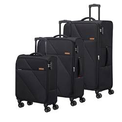 American Tourister Sun Break - Kofferset 3-teilig, Schwarz (Black) von American Tourister