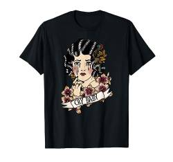 Cry Baby American Traditional Old School Lady Tattoo T-Shirt von American Traditional Tattoo Kraken Jack