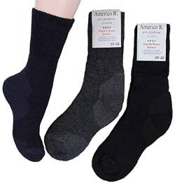 Americo R. Thermosocken, 3 Paar, Marine, Grau und Schwarz, 43/46 von Americo R.