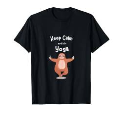 Keep calm and do yoga | Lustiges Yoga-T-Shirt | Yoga-Liebhaber-T-Shirt T-Shirt von Amin Design