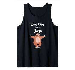 Keep calm and do yoga | Lustiges Yoga-T-Shirt | Yoga-Liebhaber-T-Shirt Tank Top von Amin Design