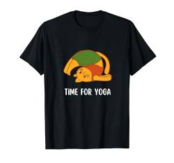 Time for Yoga | Lustiges Katzen-Yoga-T-Shirt | Yoga-Liebhaber lustiges T-Shirt T-Shirt von Amin Design