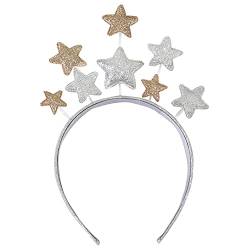 Glitter Star Headband, Weihnachten Party Haar Stirnbänder, Haarband Glitter Band Haar Accessoire für Damen Frauen Kinder Erwachsene Festival Geburtstag Party von Amissz