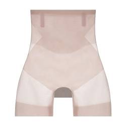Amiweny Ultra Slim Tummy Control Hip Lift Panties,High Waist Shapewear Panties for Women,High Elastic Ice Silk Cooling Shapewear (Pink,M) von Amiweny
