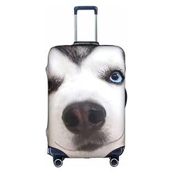 Amkong Funny Husky Trolley-Kofferhülle, elastisch, für Damen und Mädchen, Größe XL von Amkong