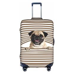 Amkong Funny Puppy Trolley Kofferbezug Elastische Kofferabdeckung Damen Mädchen Gepäckabdeckung Groß, weiß, M von Amkong