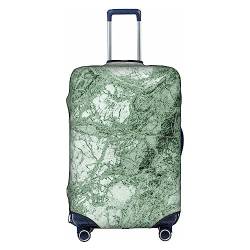 Amkong Interessante Marmor-Textur-Kunst-Trolley-Kofferabdeckung, elastisch, für Damen und Mädchen, Gepäckabdeckung, groß, Interessante Marmormuster, S von Amkong