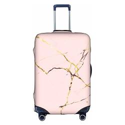 Amkong Trolley-Kofferbezug, elastisch, für Damen, Mädchen, Größe L, Rosa, Pink Marble Texture Art1, L von Amkong