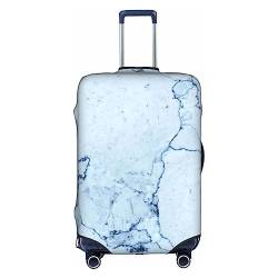 Amkong Trolley-Kofferbezug, elastisch, für Damen und Mädchen, Größe XL, Blau, Blaue Marmorstruktur, M von Amkong