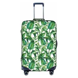 Amkong Trolley-Kofferüberzug mit tropischen Blättern, elastisch, für Damen und Mädchen, Größe XL von Amkong