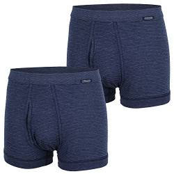 AMMANN ® 2er Pack Hose kurz mit Eingriff, Boxershorts, Pants, Boxer, Shorts (6 / (L), dunkelblau) von Ammann