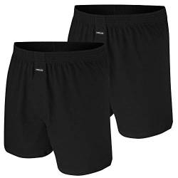Ammann 2er Pack Boxer Shorts mit Eingriff Boxershorts Pants schwarz (12 / 5XL, schwarz) von Ammann