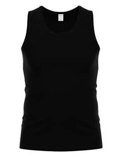 Herren Micro Modal Tank Top Schwarz L von Ammann