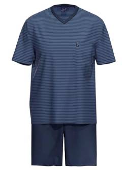 Herren Schlafanzug kurz Blau 54 von Ammann