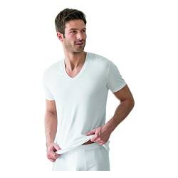 Herren V-Shirt Cotton de Luxe weiß 6 von Ammann