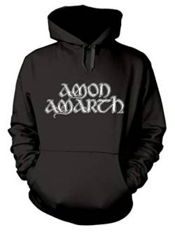 Amon Amarth 'Grey Skull' (Black) Pull Over Hoodie (medium) von Amon Amarth